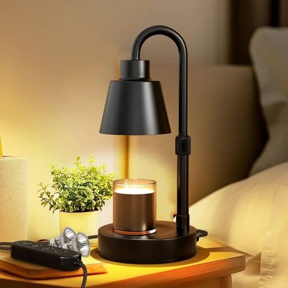 Fimilo Candle Warmer Lamp with Timer and Dimmer - Electric Candle Lamp Warmer with 2 Bulbs for Ja... | Walmart (US)