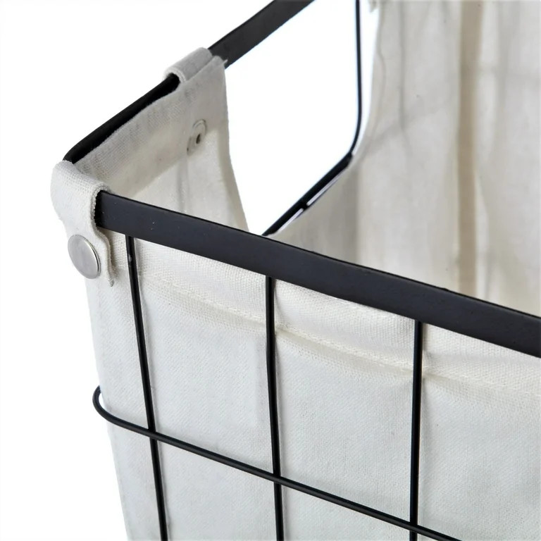 The Better Homes & Gardens Medium Black Wire Basket Set With Chalkboard Labels & Liner - Walmart.... | Walmart (US)