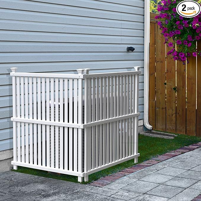 Enclo Privacy Screens ZP19068 Wilmington Vinyl No Dig Privacy Fence Screen Kit, 36in W x 48in H, ... | Amazon (US)
