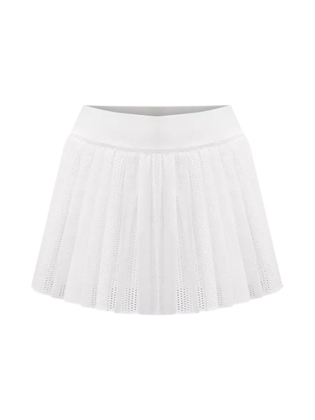 Pleated Open-Knit High-Rise Tennis Skirt | Women's Skirts | lululemon | Lululemon (US)