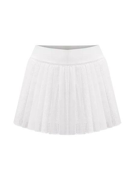 Pleated Open-Knit High-Rise Tennis Skirt | Women's Skirts | lululemon | Lululemon (US)