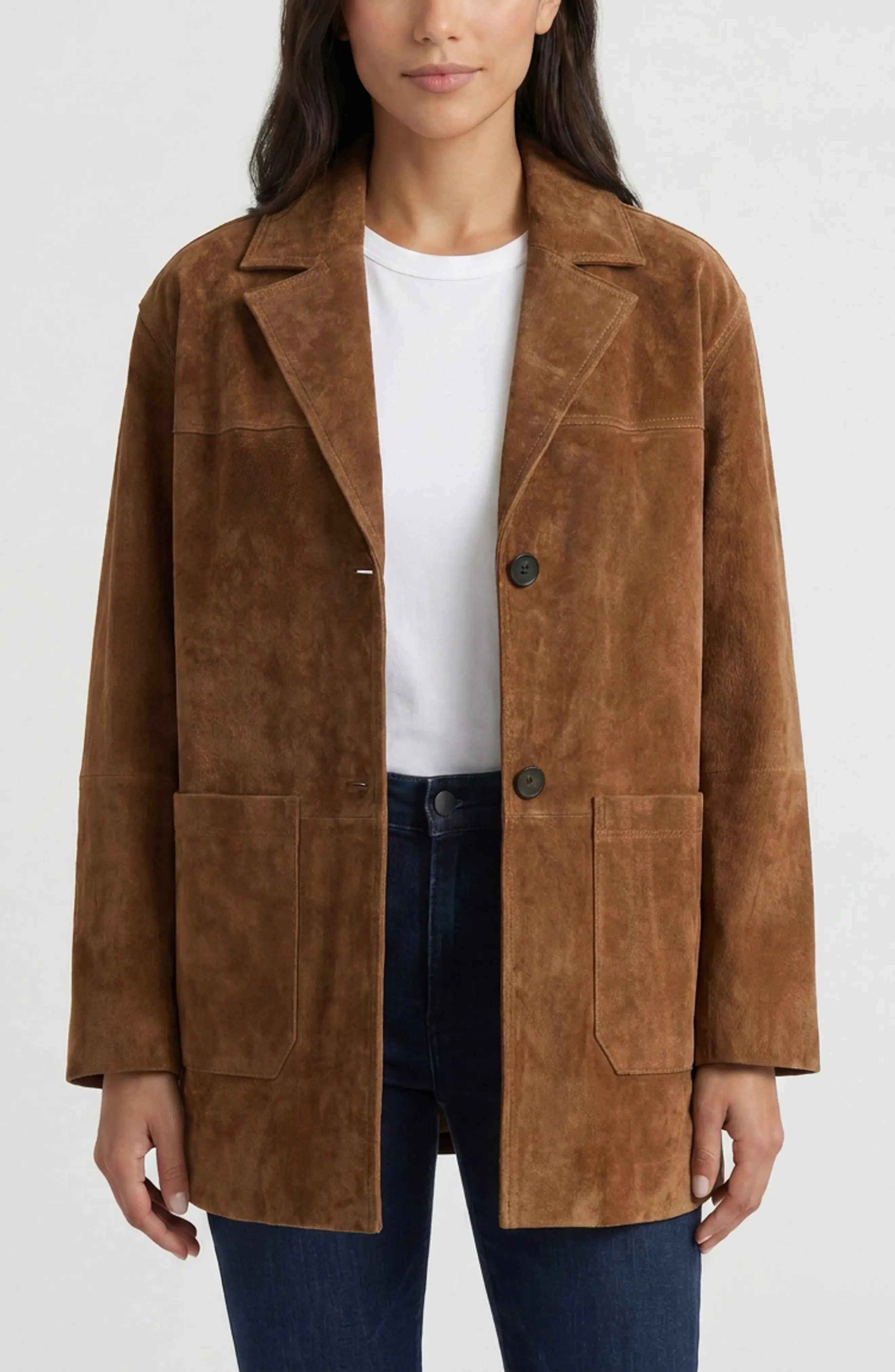 Patch Pocket Suede Jacket (Women) | Nordstrom | Nordstrom
