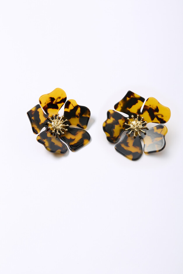 Torte Acetate Floral Post Earrings | Eloquii