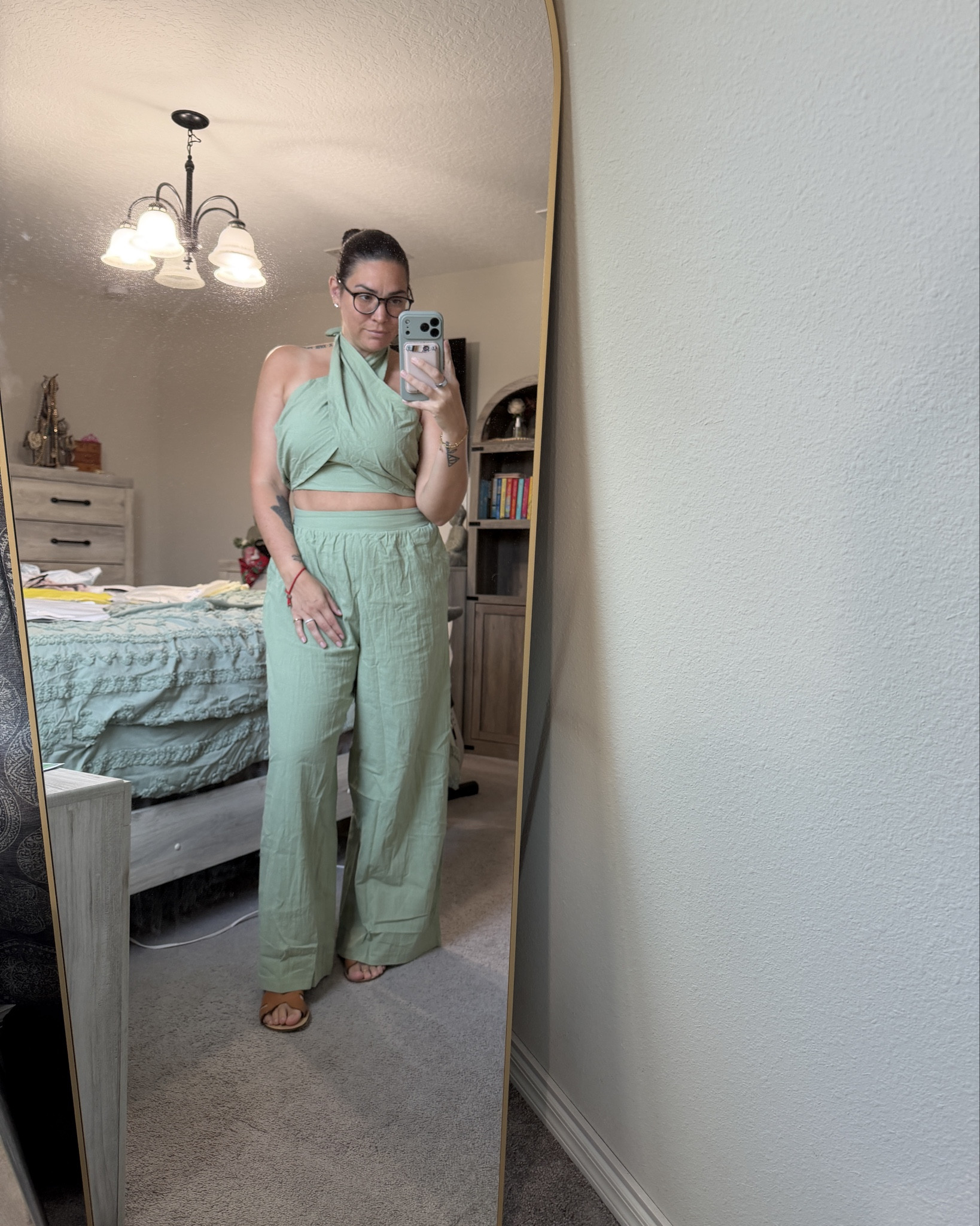 Love this lightweight two piece 💚🌿 #LTKtravel #LTKvacation #GirlsTripStyle #BeachVacation #ResortWear #VacationOutfits

#LTKTravel #LTKhaul #LTKSeasonal