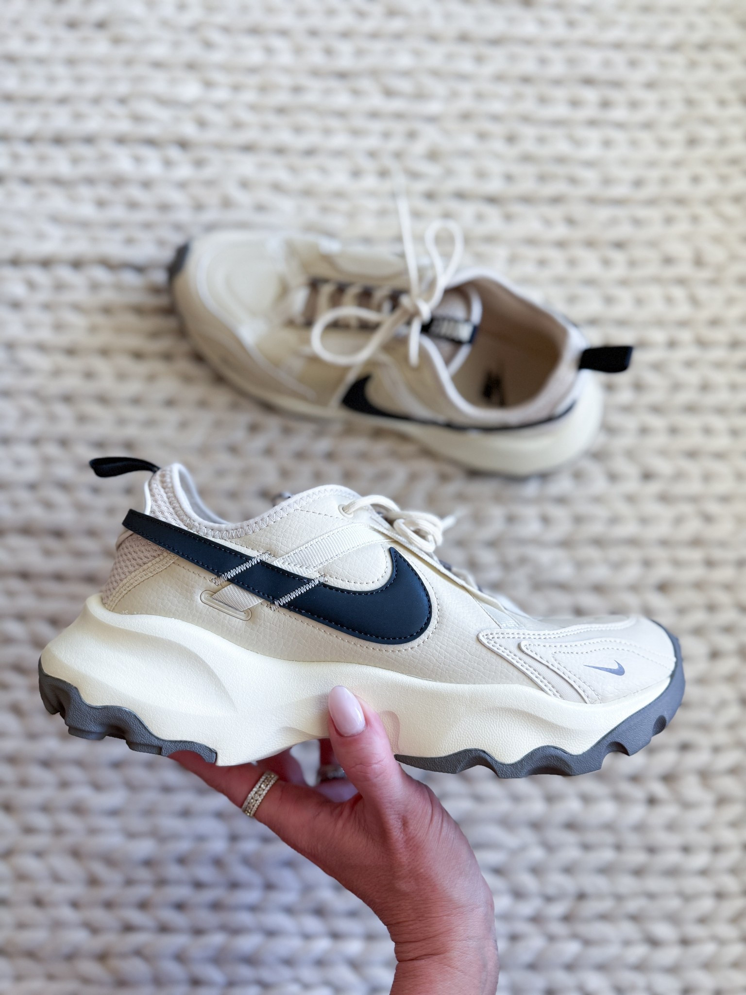 These neutral Nike sneakers are even better in person! Lightweight, cushy, & actually cute with everything. I wear them for errands, neighborhood walks, & chasing my son at the park. They’re that perfect mix of sporty & street style, + the chunky sole gives just enough height without being clunky. Fit is true to size.

nike sneakers for women – neutral nike shoes – cute everyday sneakers – chunky sneaker trend – comfortable walking shoes – athleisure sneakers – park friendly shoes – sporty casual style – nike streetwear shoes – versatile neutral sneakers – womens nike outfit shoes – trendy nike sneakers 2025 – best nike for moms – errands and walks shoes – lightweight elevated sneaker

#LTKShoeCrush #LTKActive #LTKSummerEdit