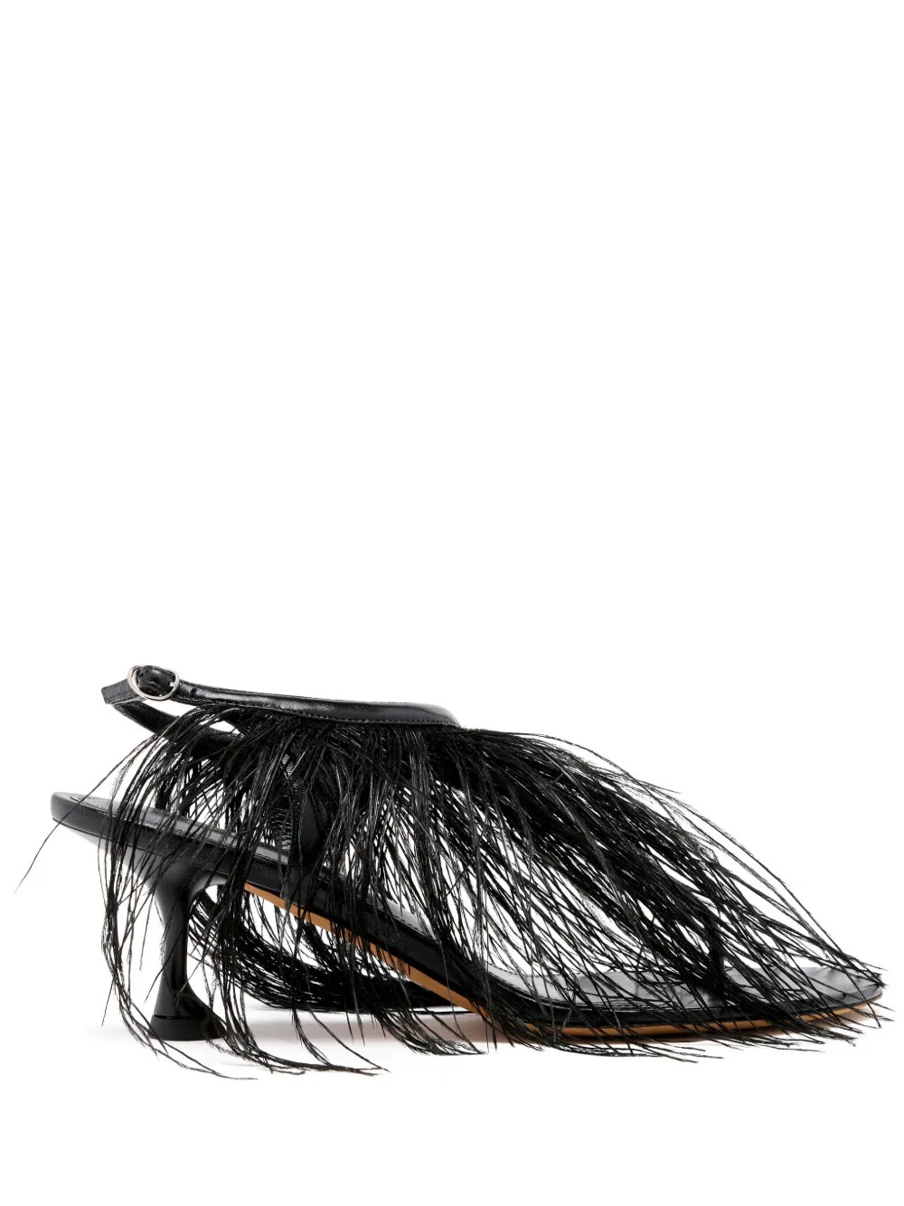 Proenza Schouler 60mm Tee Sandals | Black | FARFETCH | Farfetch Global