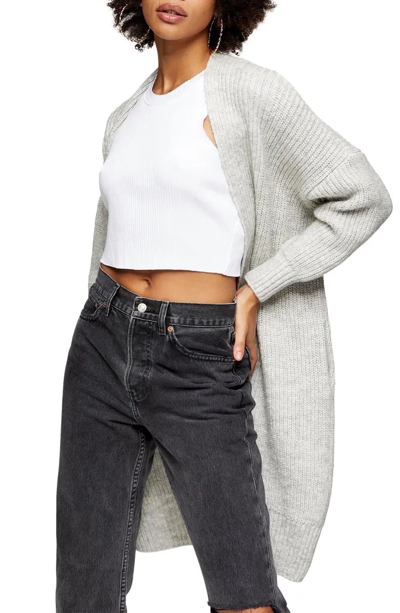 Ribbed Open Front Cardigan | Nordstrom