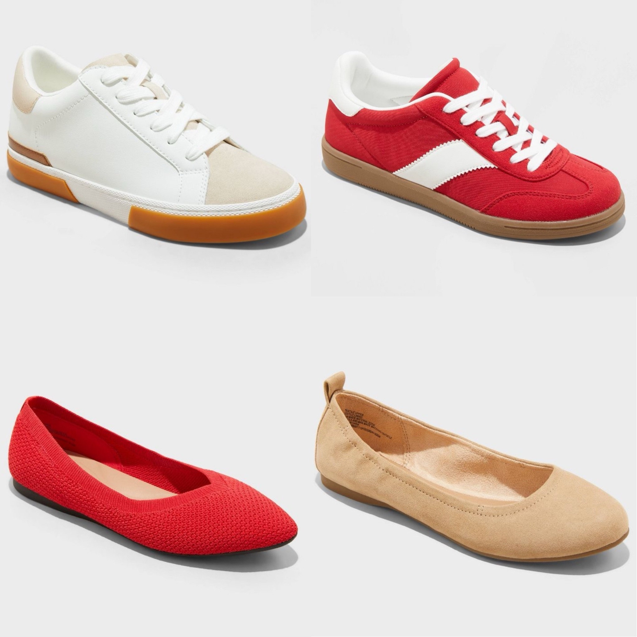 New release - sneakers and ballet flats 

I snagged the left two pairs. A good pair of red shoes for a pop of color is always good to have. Both sneakers are a look for less. 

Sneakers
Ballet flat
ballet shoe
flat shoes 
Office outfit
casual outfit 


#LTKFindsUnder50 #LTKOver40 #LTKShoeCrush