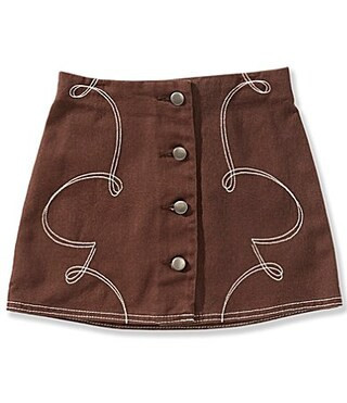 GB Little Girls Western Embroidered Skirt - 5 | Dillard's