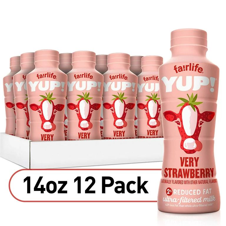 YUP! 2% Reduced Fat Ultra-Filtered Milk (Lactose Free), Very Strawberry, Single Serve, Shelf Stab... | Walmart (US)