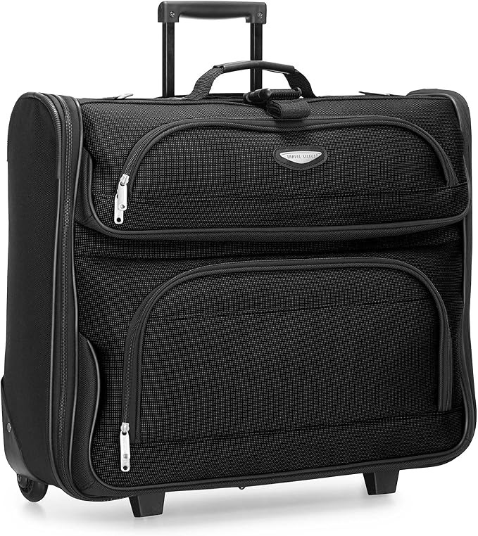 Travel Select Amsterdam Business Rolling Garment Bag, Softside Expandable Rolling 2-Wheeled Suit ... | Amazon (US)