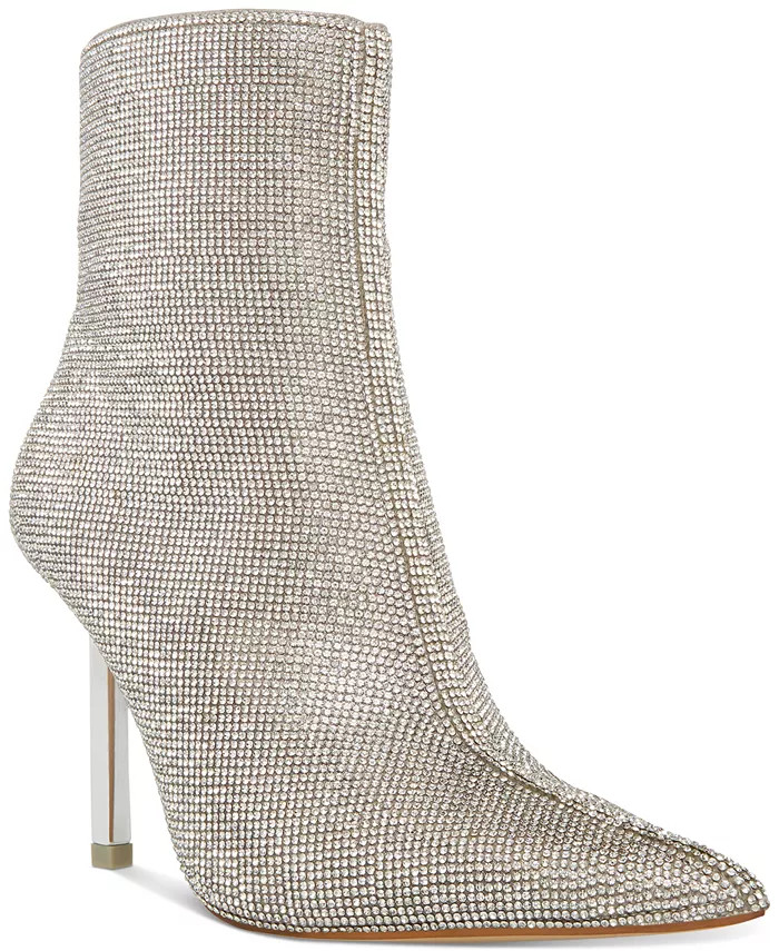 Steve Madden Women's Elysia Rhinestone Stiletto Booties & Reviews - Booties - Shoes - Macy's | Macys (US)