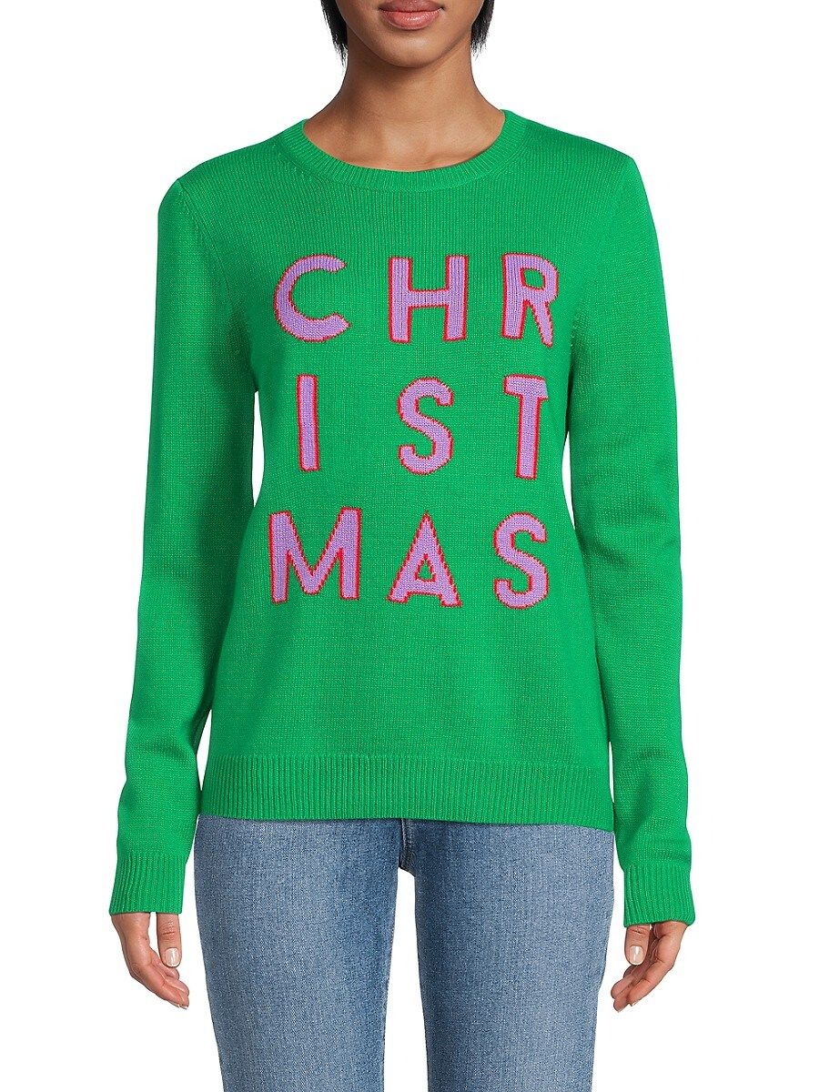 Chinti and Parker Women's Wool Blend Christmas Sweater - Green - Size XS | Saks Fifth Avenue OFF 5TH