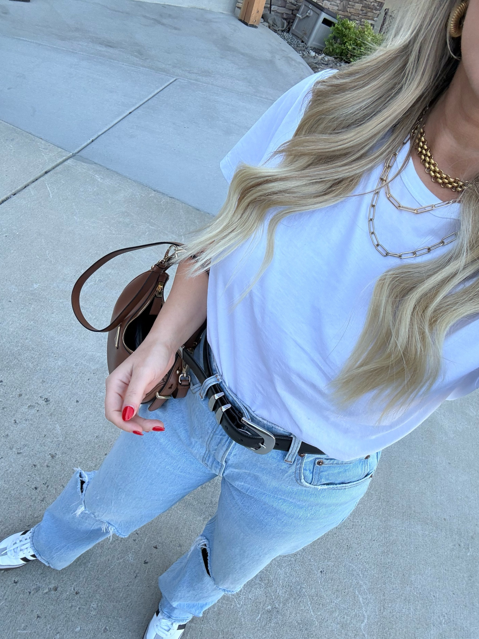 Casual fall #ootd 

Tshirt: M
Denim: 30 Curve Love Long 
Belt: L

#LTKStyleTip #LTKFallSale #LTKMidsize