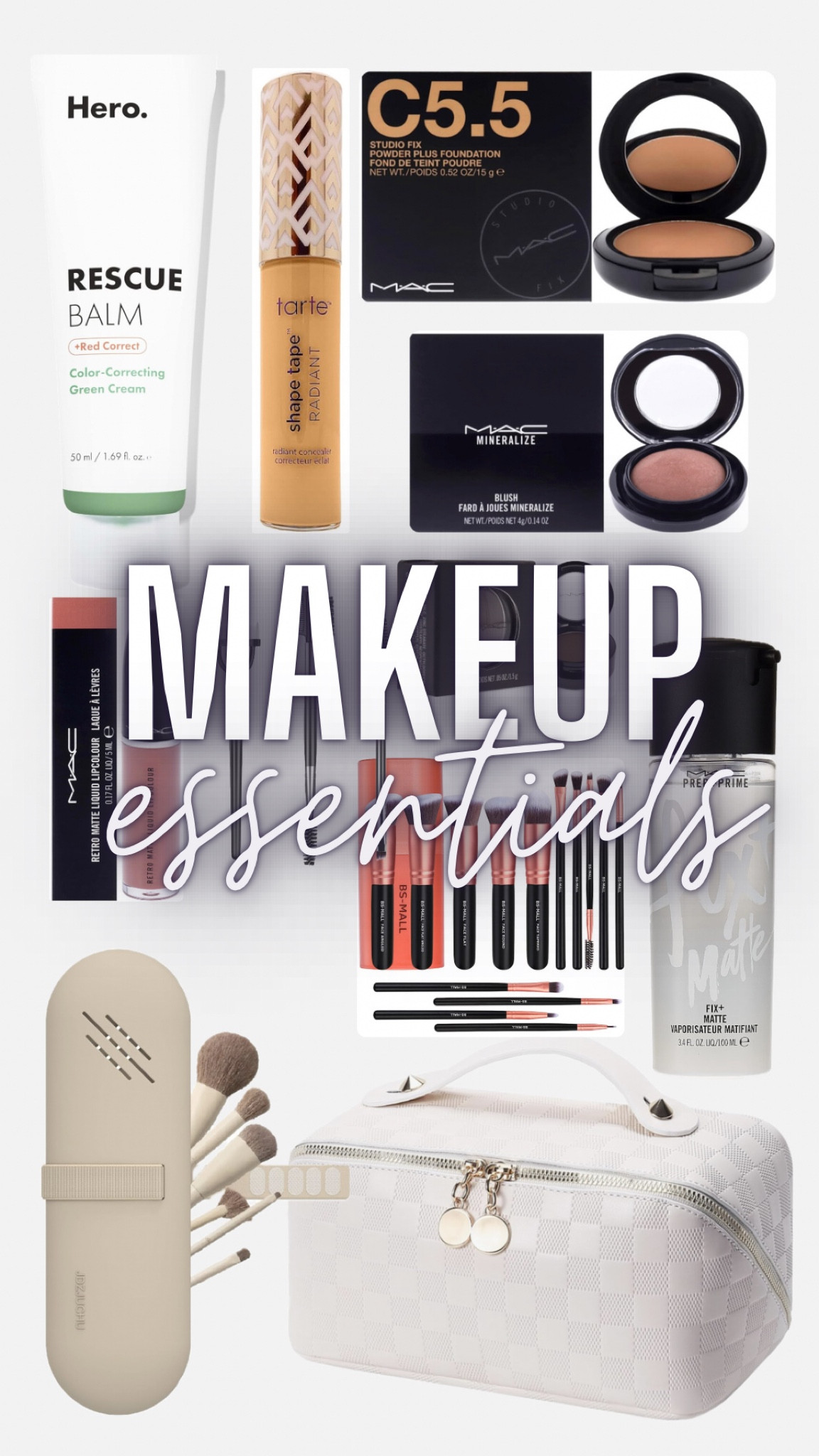 My favorite makeup essentials! I use my MAC brushes at home but have an easy travel set when on the go!


#LTKBeauty #LTKTravel #LTKStyleTip