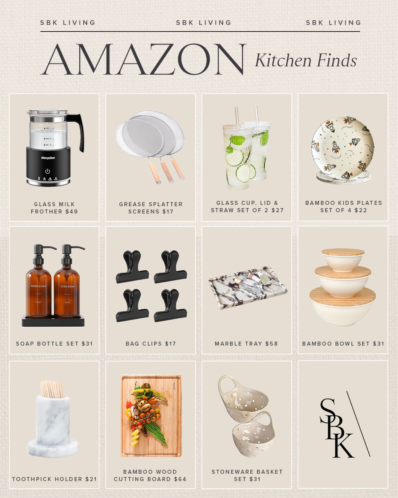 AMAZON \ kitchen favorites 

Home decor
Cooking 

#LTKFindsUnder100 #LTKHome #LTKFindsUnder50