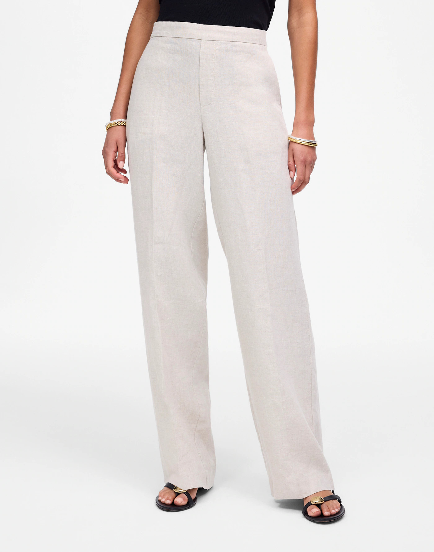 The Easy Pull-On Pant in 100% Linen | Madewell | Madewell