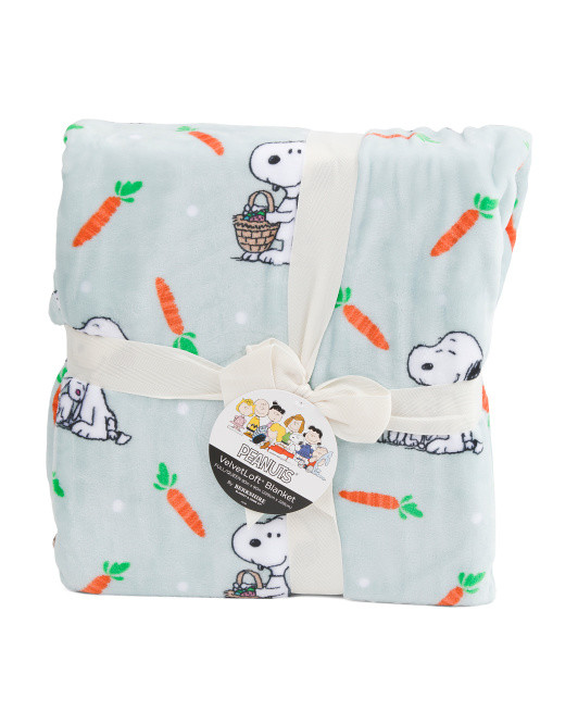 Snoopy's Carrot Hop Blanket | TJ Maxx
