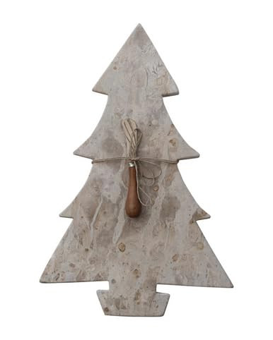 Set of 2 Marble Boards with Canape Knife, Tied with Jute (Each Varying) by Creative Co-Op | Amazon (US)