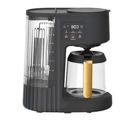 Thyme & Table 12-Cup Programmable Drip Coffee Maker with 60oz Water Reservoir, 4 Brew Modes, and Warming Plate, Slate Grey | Walmart (US)