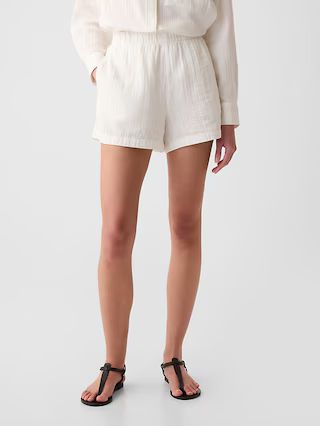 Crinkle Gauze Pull-On Shorts | Gap (US)