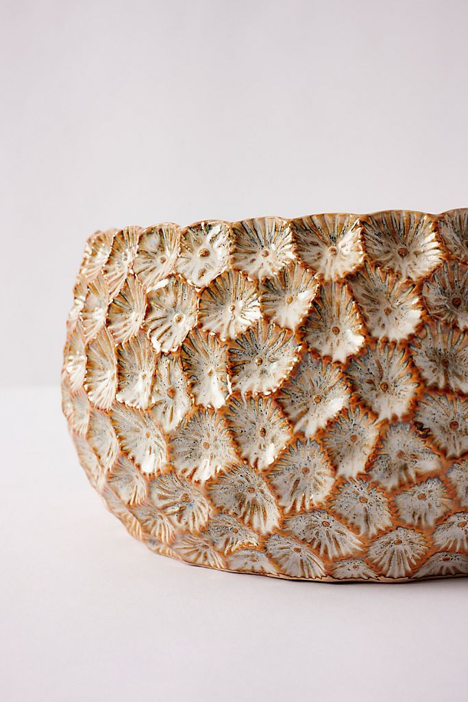 Honeycomb Textured Glass Candle | Anthropologie (US)