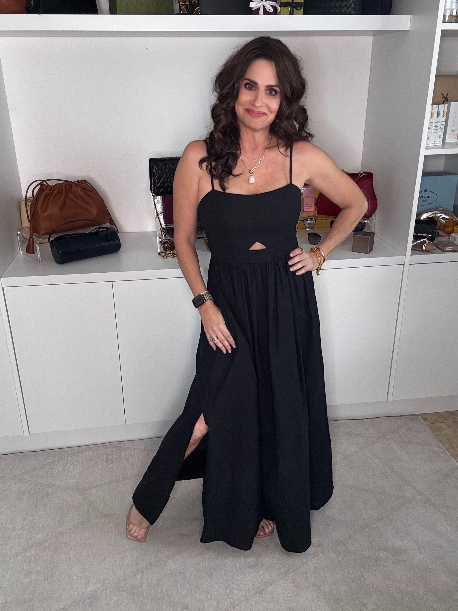 A really nice black maxi dress perfect for the summer. A linen type material. Wearing a sm. Has adjustable straps. Had a tiny peep hole. The dress has pockets !!!!  #blackmaxidress #linenblackdress

#LTKPetite #LTKgrwm #LTKOver40

#LTKOver40 #LTKPetite #LTKgrwm