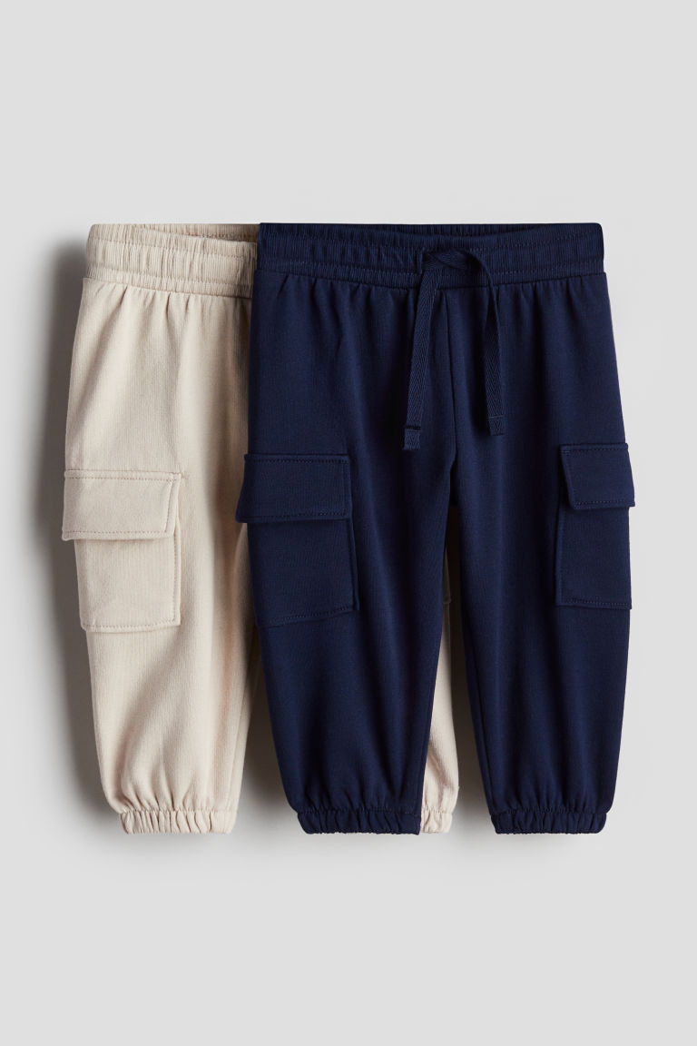 H & M - 2-pack Cargo Joggers - Blue | H&M (US + CA)