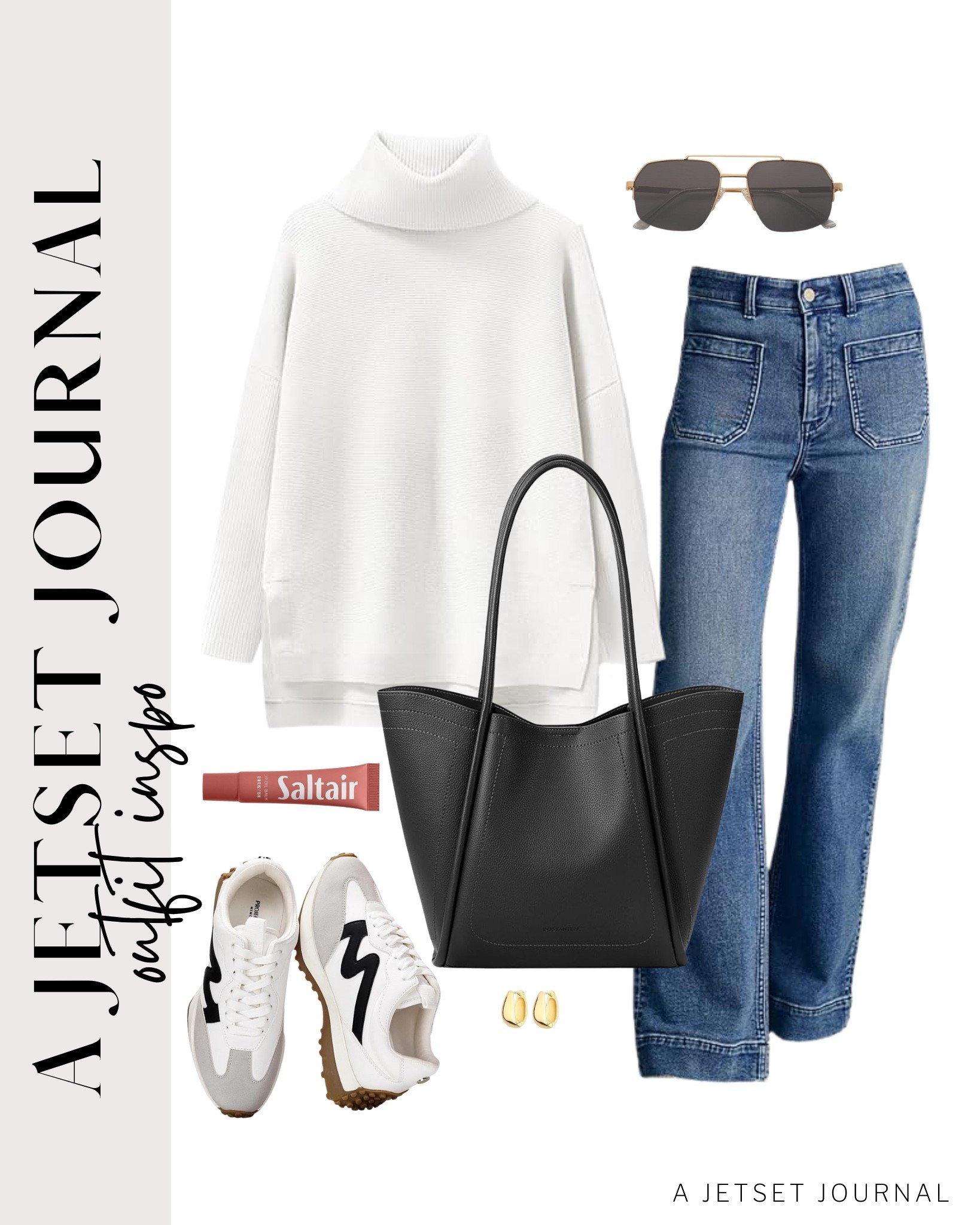 Here's how to style a turtleneck sweater for an easy and put together outfit!
saltair lip balm, gold earrings, long sleeve turtleneck shirt, straight leg jeans, airport outfit, fall to winter fashion, comfy outfit, winter style, everyday look, running errand outfit idea, makeup favorite, beauty must have, affordable style, amazon fashion

#LTKSeasonal #LTKU #LTKFindsUnder50