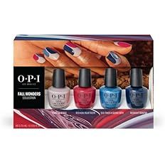 Amazon.com: OPI Nail Lacquer, Mini Nail Lacquer 4-Pack Gift Set, Multicolor Nail Polish, Fall Won... | Amazon (US)