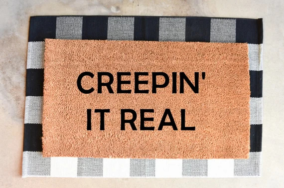 Halloween Doormat  Creepin' It Real  Funny Doormat  | Etsy | Etsy (US)
