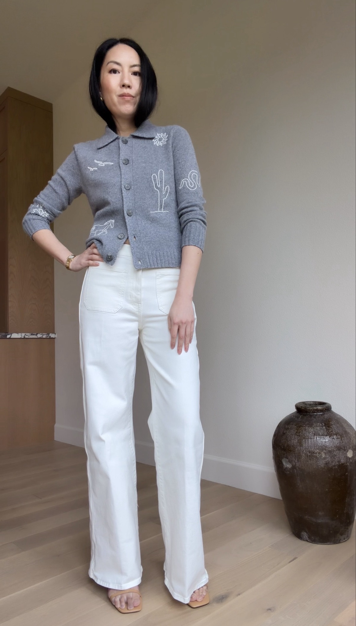 Styling fresh white denim for the upcoming season: I like this trouser style wide-leg fit and it has the perfect amount of stretch (it’s comfy!).

#classicstyle
#springsweater
#whitejeans
#whitepants
#springoutfit



#LTKSeasonal #LTKSaleAlert #LTKootd