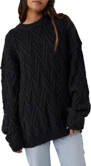 Free People Isla Cable Stitch Tunic Sweater | Nordstrom | Nordstrom