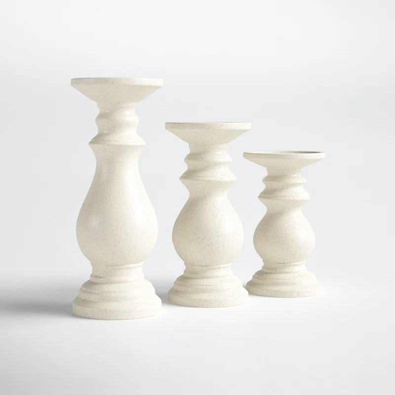3 Piece Ceramic Candlestick Set | Wayfair North America