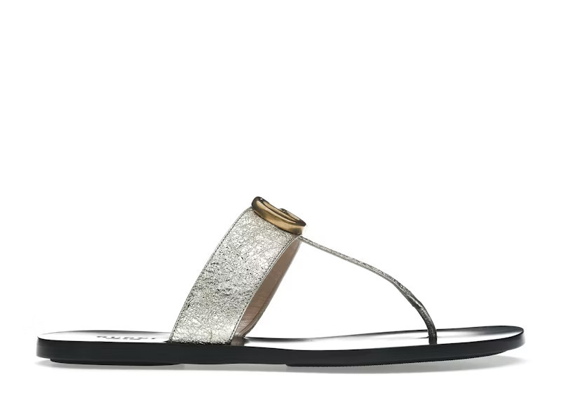 Gucci Marmont Thong Sandals Platinum (Women's) | StockX