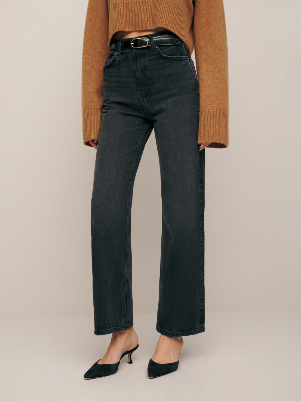 Wilder High Rise Wide Leg Cropped Jeans | Reformation (Global)