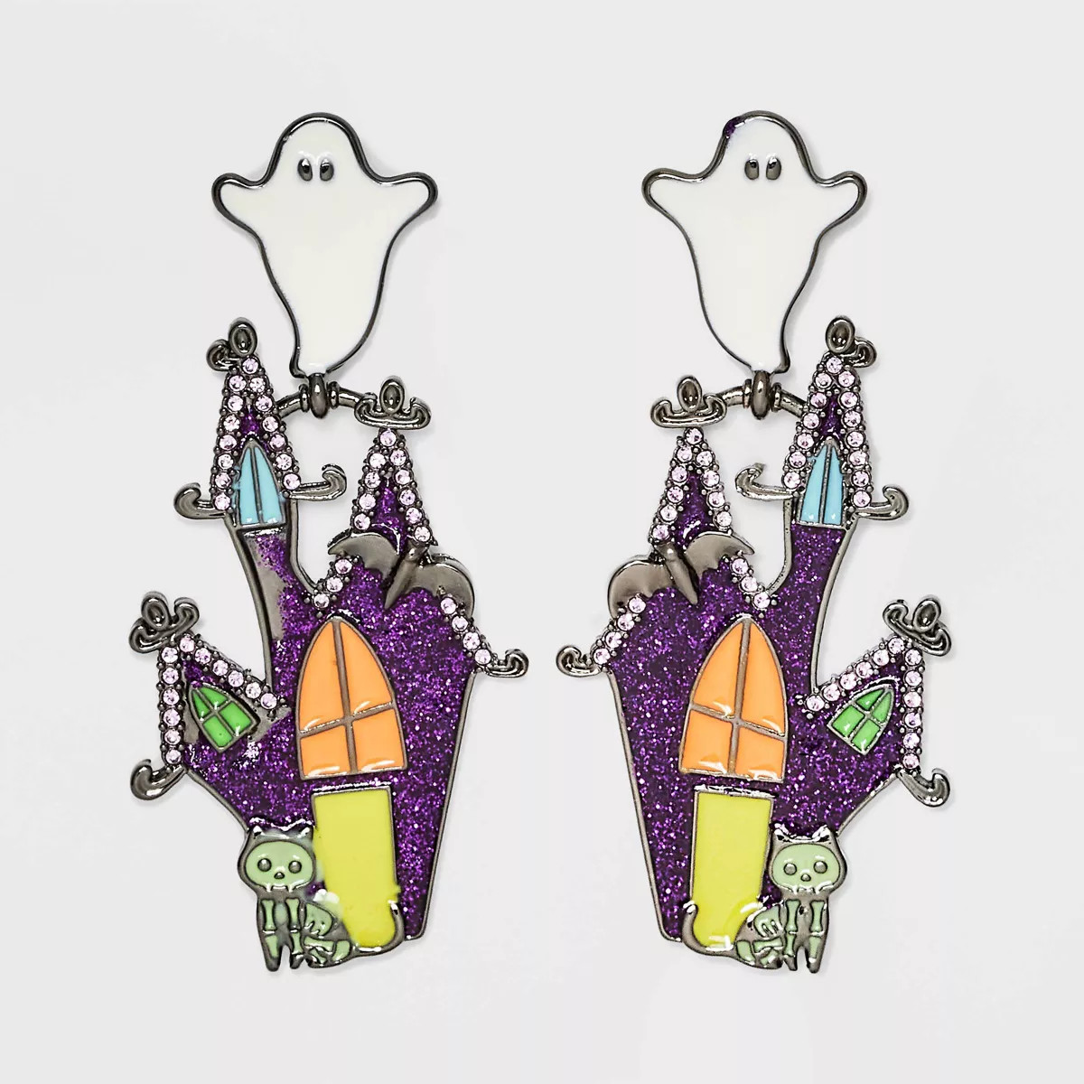 Sugarfix by Baublebar Halloween Glow In The Dark Haunted House Earrings | Target