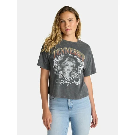 Dolly Parton Women s Tennessee Graphic Tee with Short Sleeves Sizes XXS-XXL | Walmart (US)