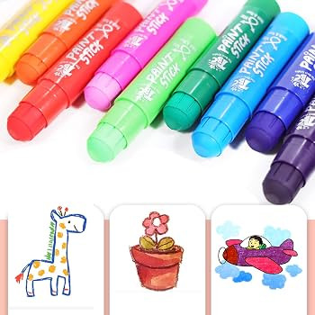 TBC The Best Crafts Paint Sticks,12 Classic Colors, Washable Paint, Non-toxic, Tempera Paint Stic... | Amazon (US)