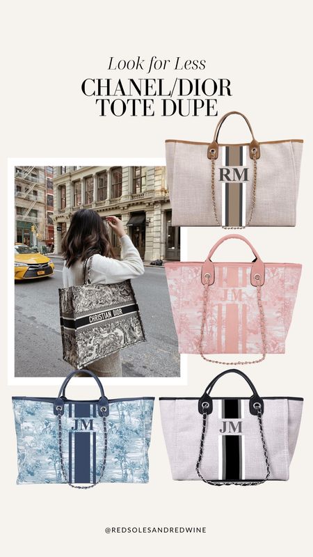 Chanel tote dupe, Dior tote dupe, Dior dupe, Chanel Dupe, designer dupe, look for less

#LTKstyletip #LTKitbag