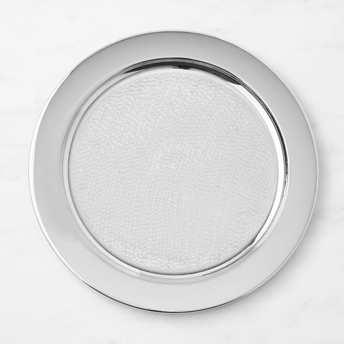 Hammered Nickel Charger | Williams-Sonoma