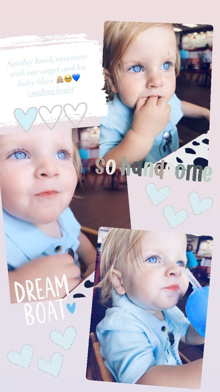 Sunday lunch sweetness with our angel and his baby blues 👼🏼🥹💙
#meltmyheart

#LTKhome #LTKfamily #LTKbaby