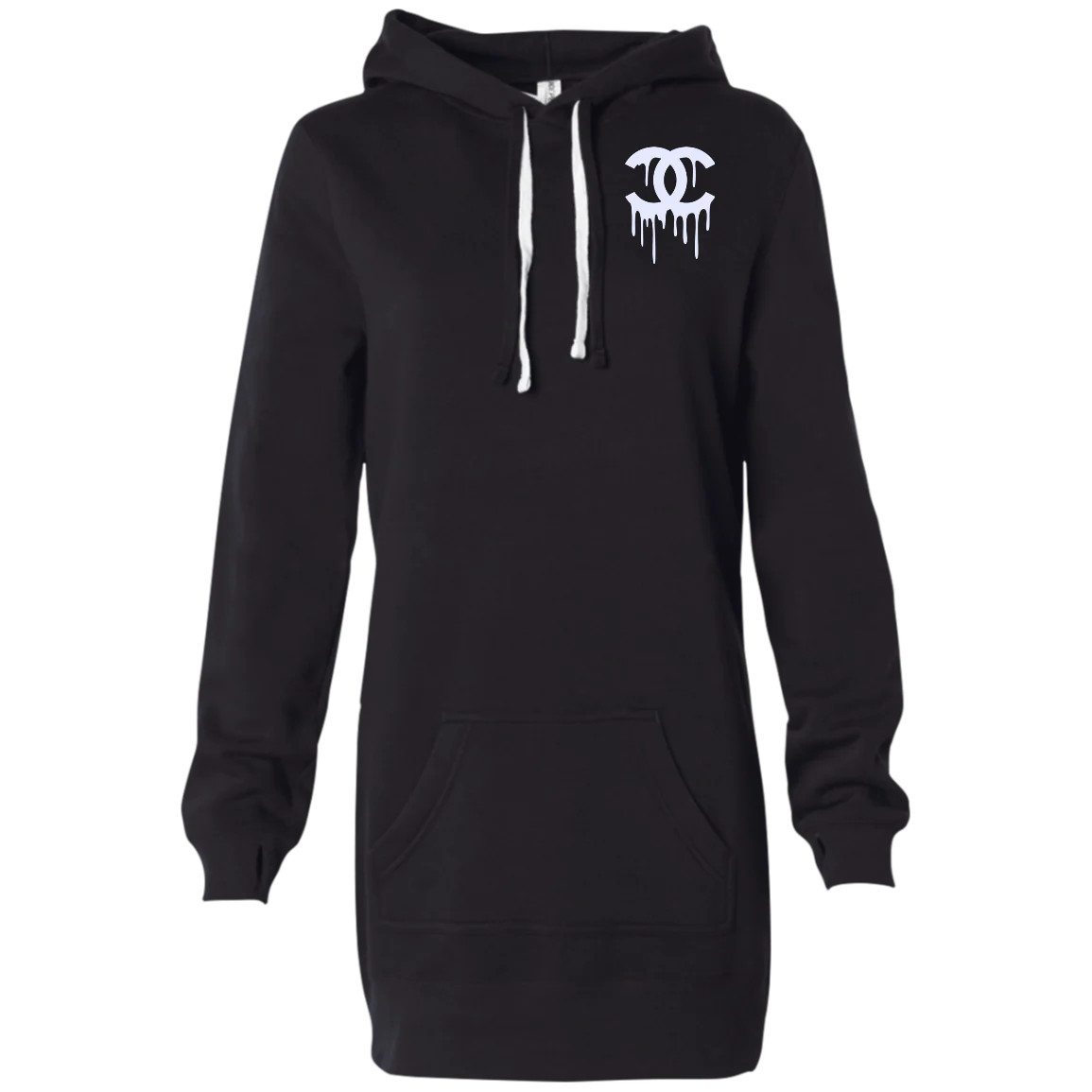 Dripping CC Women's Hooded Sweatshirt Dress | Always Stylish Mama