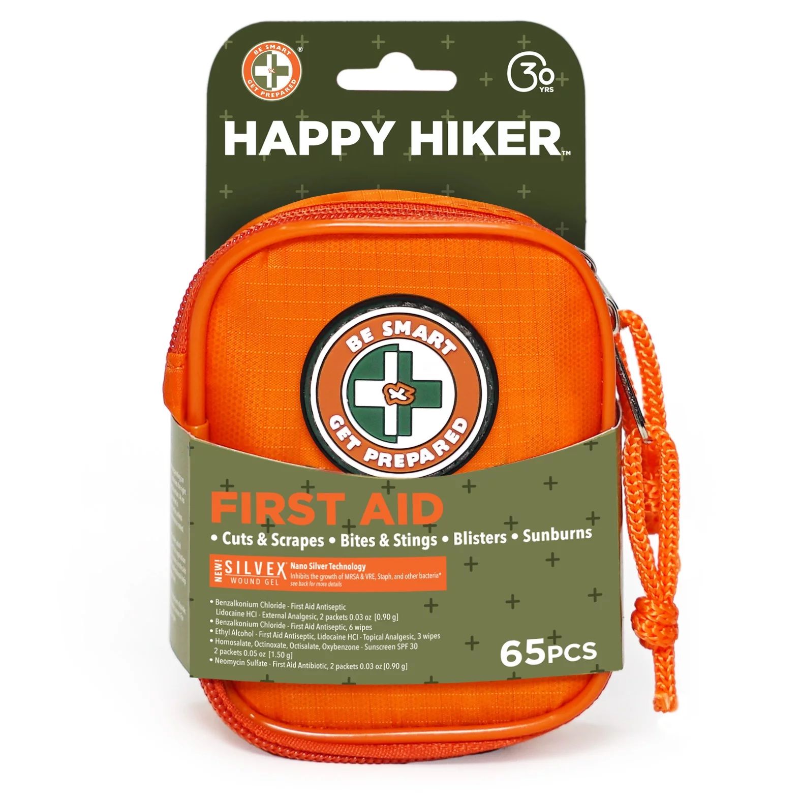 Be Smart Get Prepared Outdoor First Aid - Happy Hiker, 65 Pcs | Walmart (US)