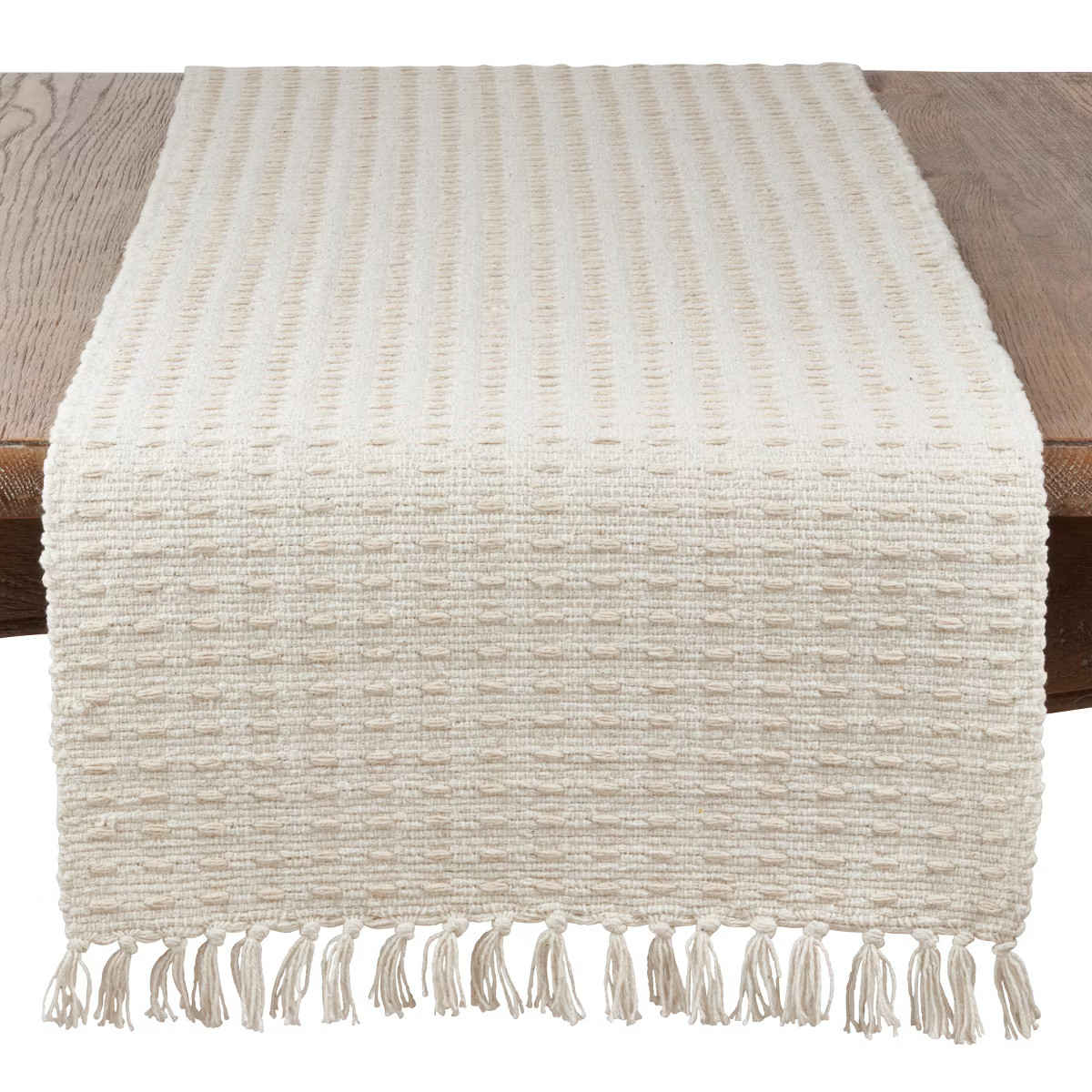 Saro Lifestyle Dashed Woven Design Runner | Target