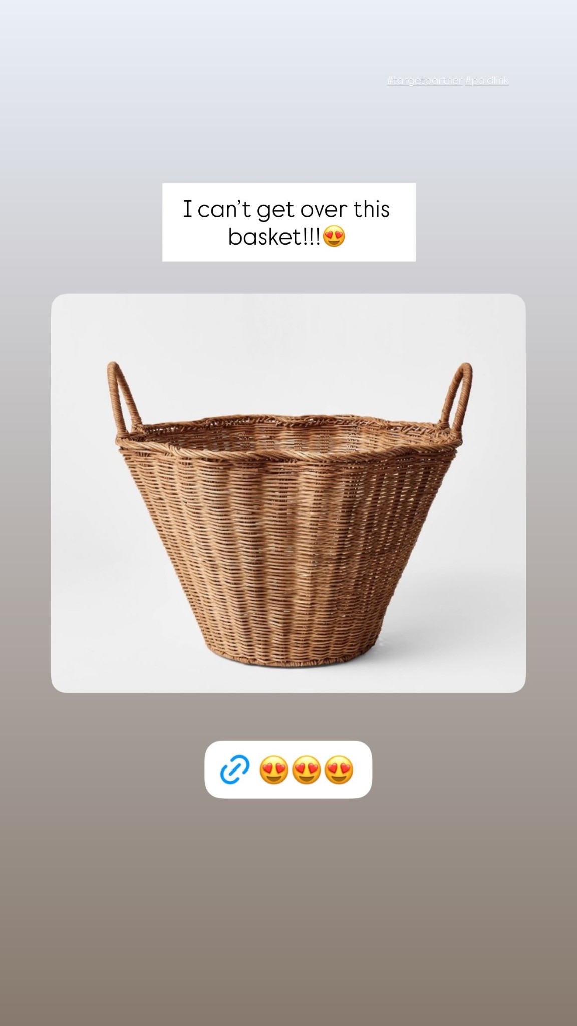 #targetpartner #paidlink I can’t get over this basket!!!😍