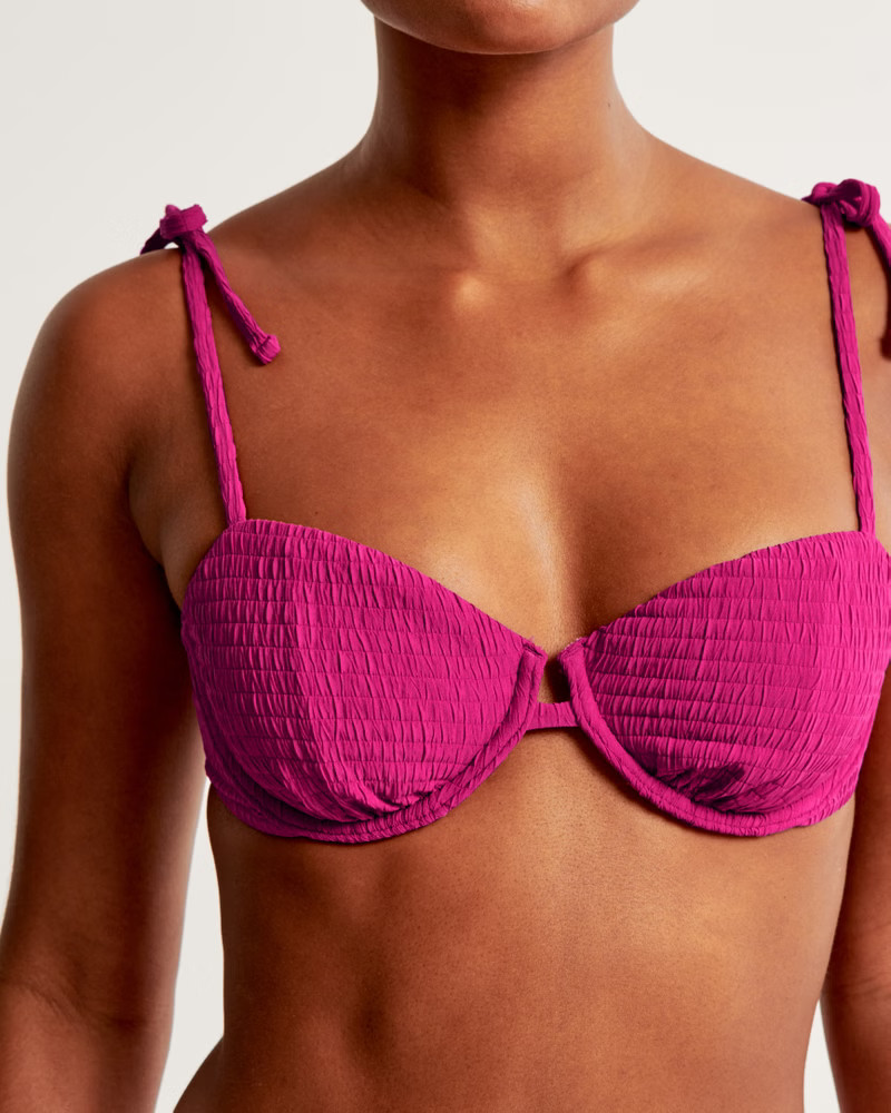 Tie-Strap Underwire Bikini Top | Abercrombie & Fitch (US)