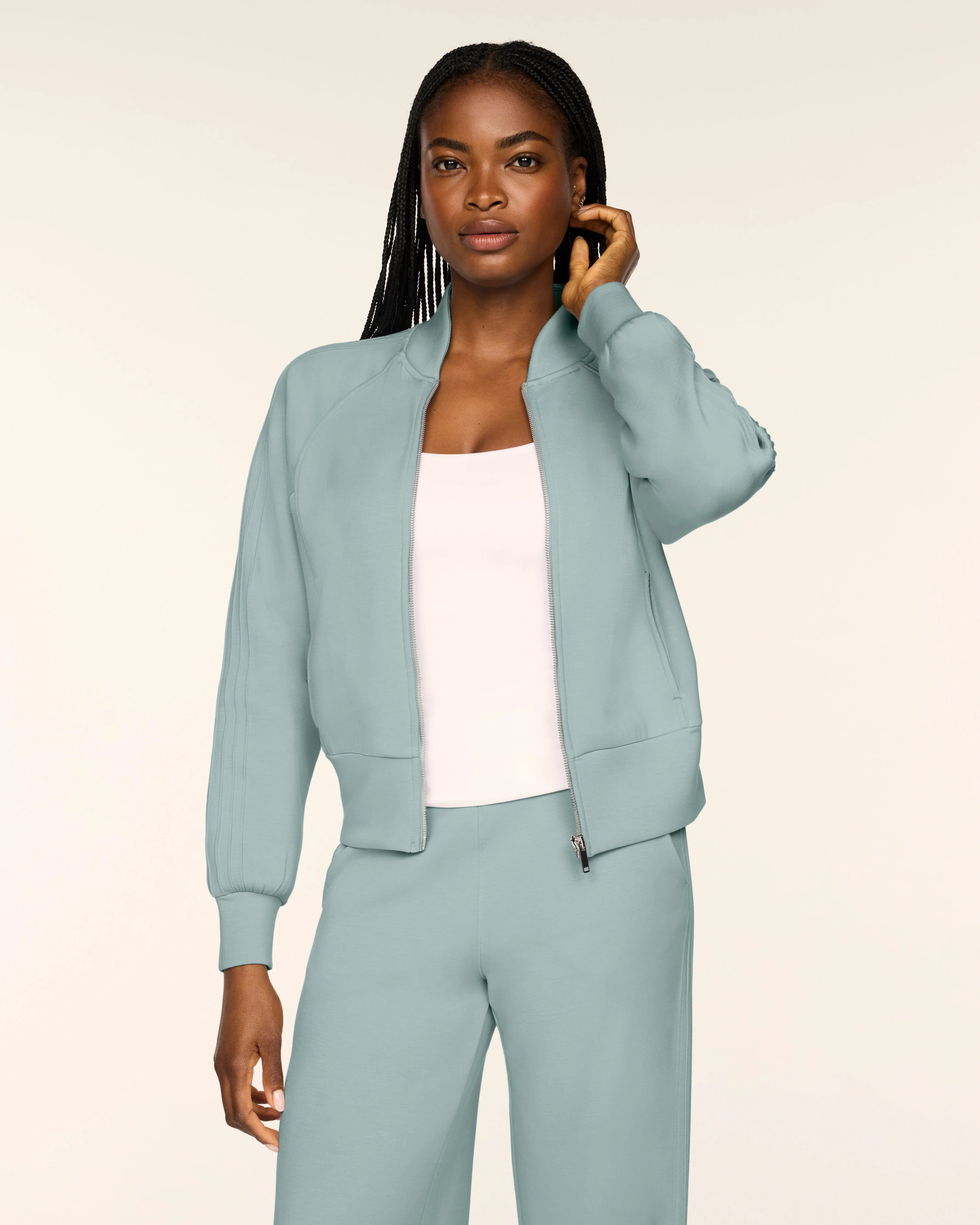 Pintuck Track Jacket | Spanx