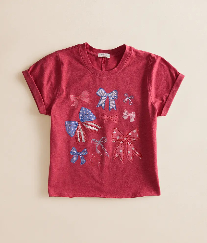 Girls - Americana Bow T-Shirt | Buckle
