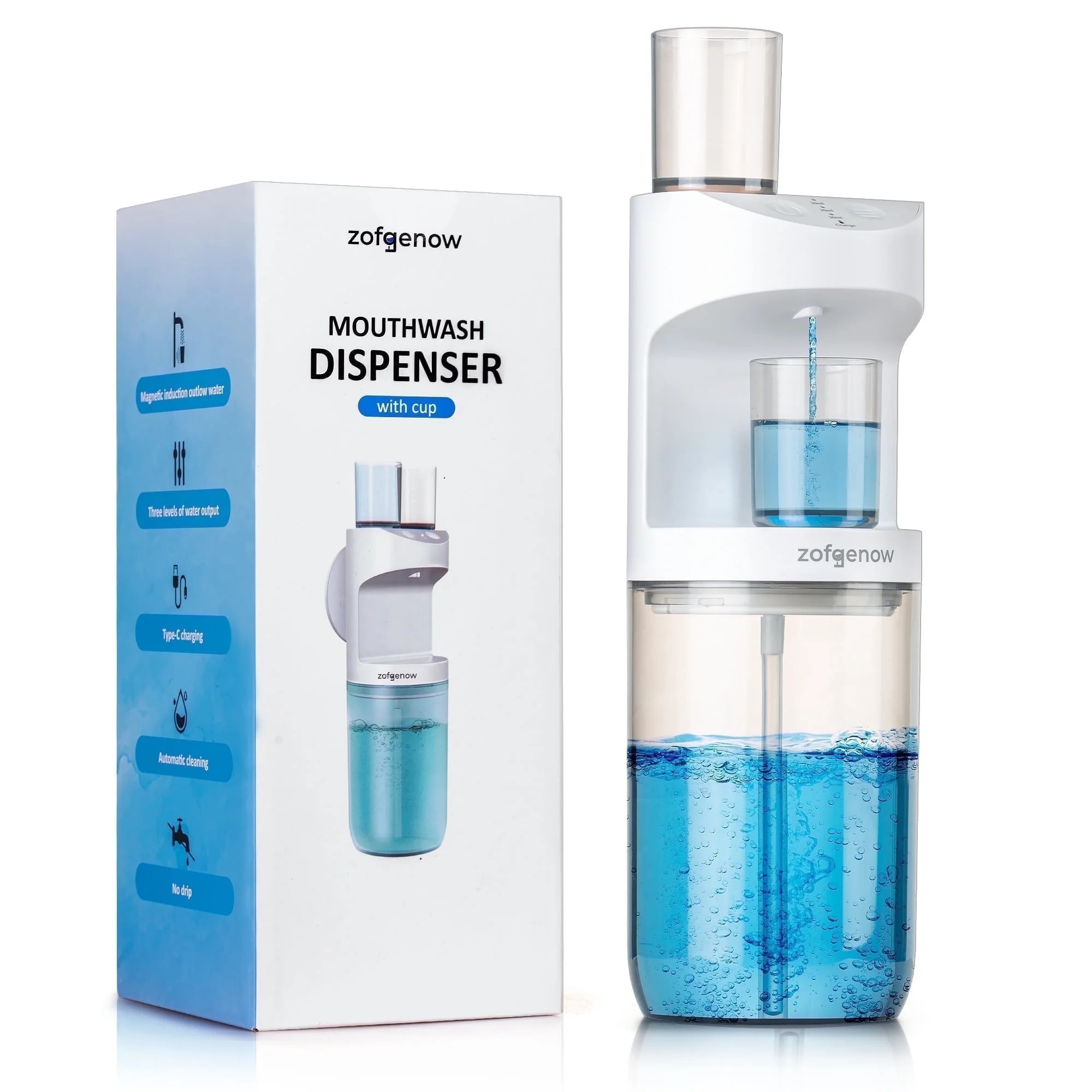 ZOFGENOW Mouthwash Dispenser, White, Decorative, Home, 550 Oz, Wall-Mounted Lotion Dispensers, 1 ... | Walmart (US)